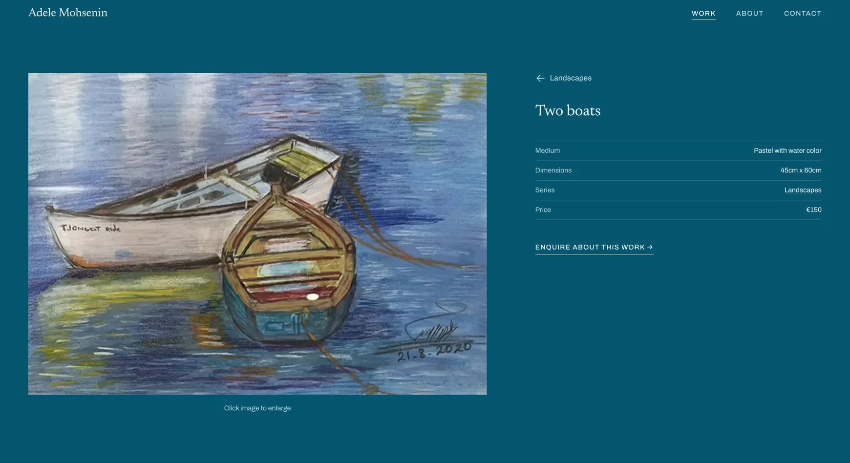 The first client's live site