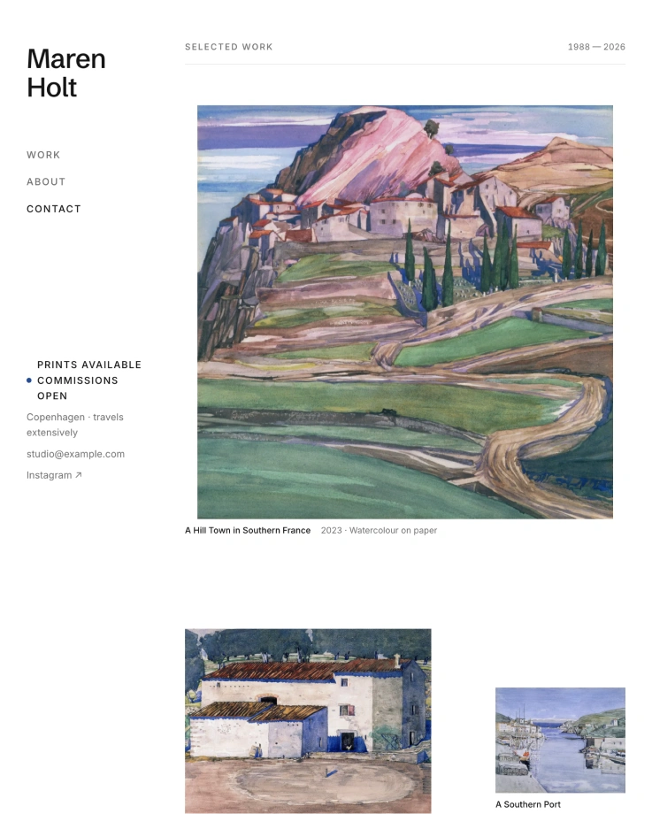 The Gallery template
